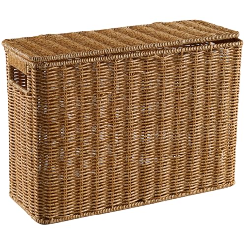 OSALADI Woven Basket with Lid and Handle 14.96 X 10.62 X 5.90 - Image 2