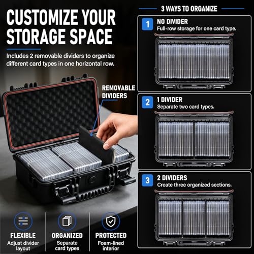 Graded Card Case, Baseball Card Storage Box for Trading - Image 5