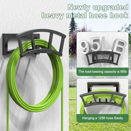 OLV Garden Hose Holder Wall Mounted, Outdoor Heavy Duty - Image 5