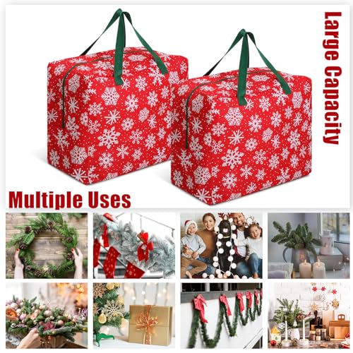 2 Pcs Christmas Ornament Storage 18 x 15 x 10 Inch | Home Organization - Image 8