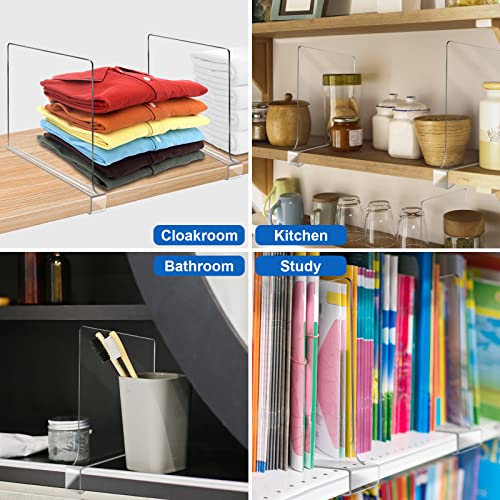 Acrylic Shelf Dividers for Closet Organization 6PCS Closet Shelf - Image 3