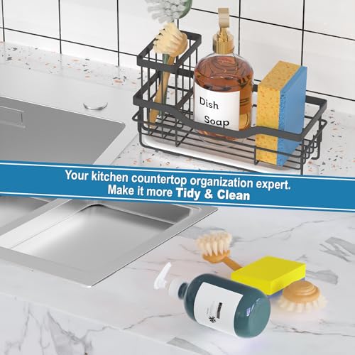 Sponge Holder for Kitchen Caddy Sink Organizer, Multifunctional - Image 7