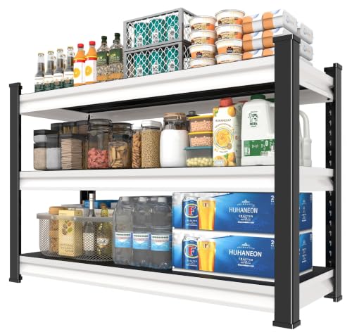 Metal Storage Garage Shelving - 40" W x 16" D x 36" H Black&White - Image 2