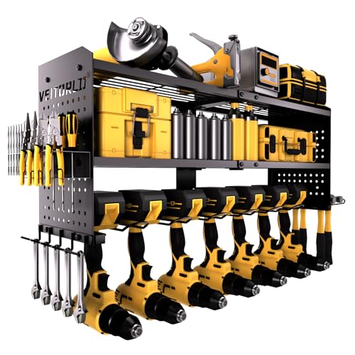 Large Power Tool Organizer Wall Mount, 3-Tier Heavy Duty - Image 2