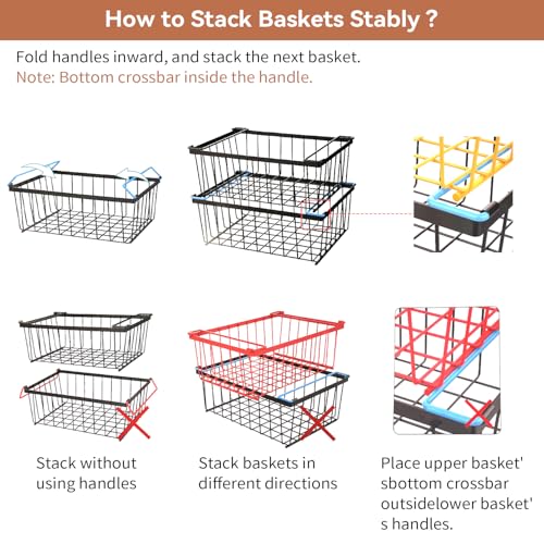 4 Pack Freezer Organizer Bins with Foldable Handle | Home Organization - Image 8