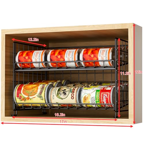 2-Pack Stackable Rack Organizer, Storage for Kitchen Pantry - Image 5