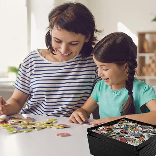 8 Sorting Trays for Jigsaw Puzzles - Fit Up to 2000 Pieces, 8"X8" - Image 3