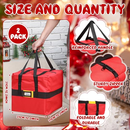 2 Pcs Christmas Storage Bags Christmas Garland Ornaments - Image 4
