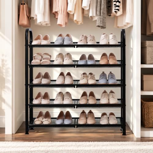STORAGE MANIAC 5 Tier Shoe Rack, Heavy Duty Metal Shoe Organizer - Image 8