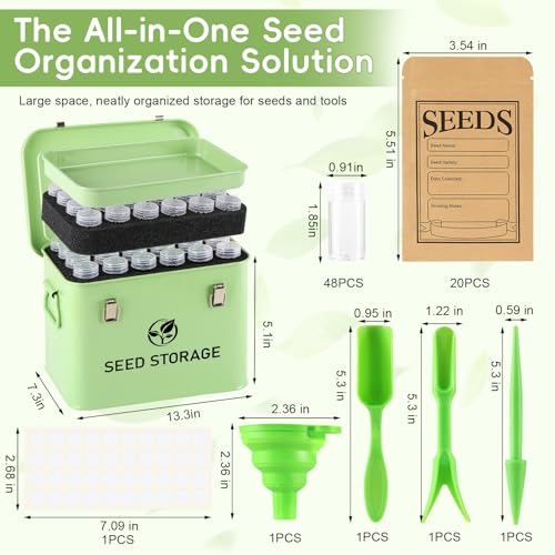 Seed Storage Organizer, Metal Seed Vault Bank Saving - Image 4