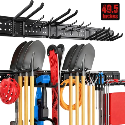 Garage Tool Organizer Wall Mount 49.5 inches with 10 - Image 2