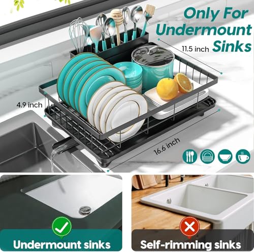MERRYBOX Dish Drying Rack Space-Saving Dish Racks for Kitchen - Image 3