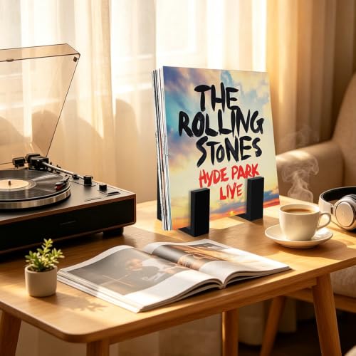 Vinyl Record Display Stand – Acrylic Compact Holder - Image 3