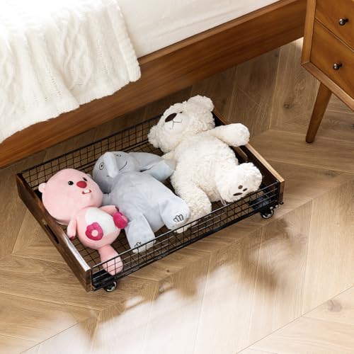 MyGift 24" Under Bed Storage Drawer Cart – Rolling | Home Organization - Image 7
