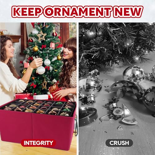 BlessedSeason Christmas Ornament Storage Box，Stackable 3 - Image 6