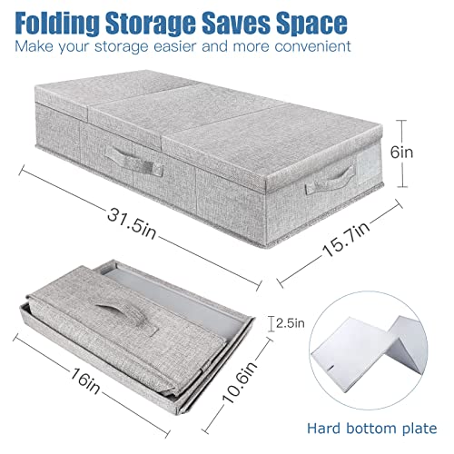 Supowin 2Pack Large Underbed Storage Containers Bin with Lids - Image 3