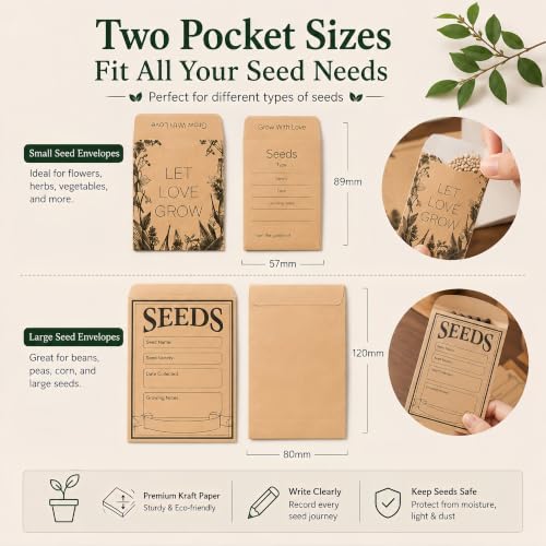 Garden Seed Storage Organizer Binder for Various Size Seed - Image 4