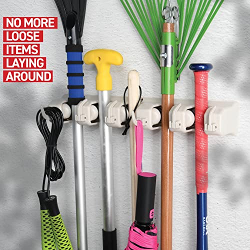HOME IT Mop and Broom Holder Wall Mount Hanger, Heavy Duty 5 - Image 7
