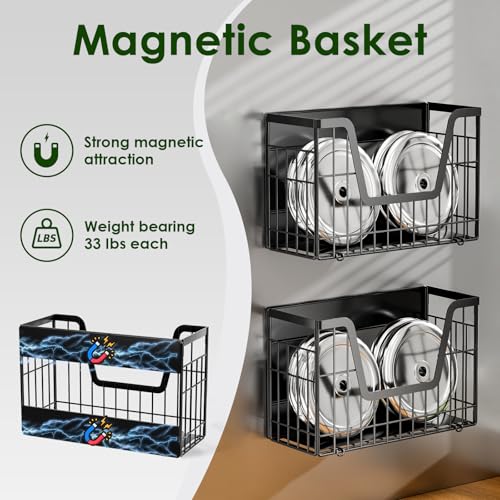 Magnetic Shelf for Fridge, Fruit Basket Magnet Shelves - Image 3