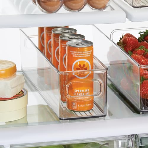 iDesign Stackable Fridge Bin with Handles, Set of 2, Clear - Image 5