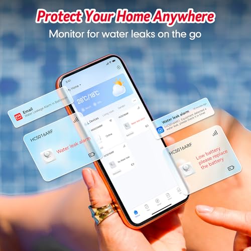 WiFi Water Leak Detector, Hub & Water Leak Sensor 3 Pack - Image 3