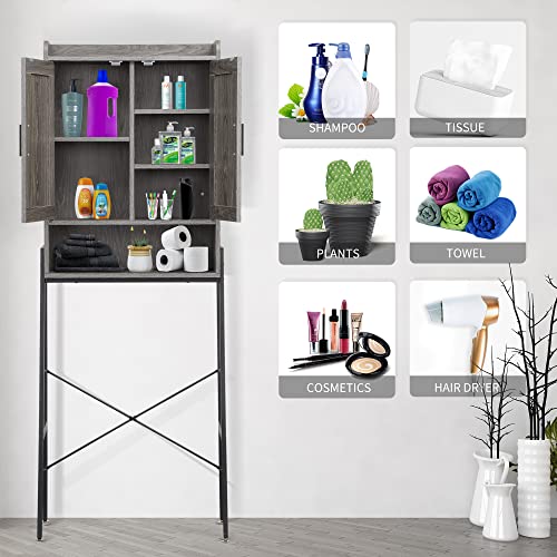 apexnova Over The Toilet Storage Cabinet, Wooden Space-Saving - Image 4