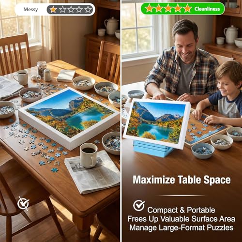 2PCS Jigsaw Puzzle Box Stand-Hands-Free Puzzle Lid Holder&Viewer - Image 6