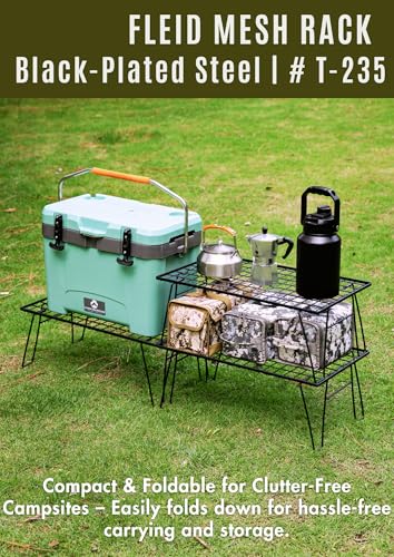 CAMPINGMOON Camping Mesh Rack 2 Pack Folding Camp Storage - Image 4