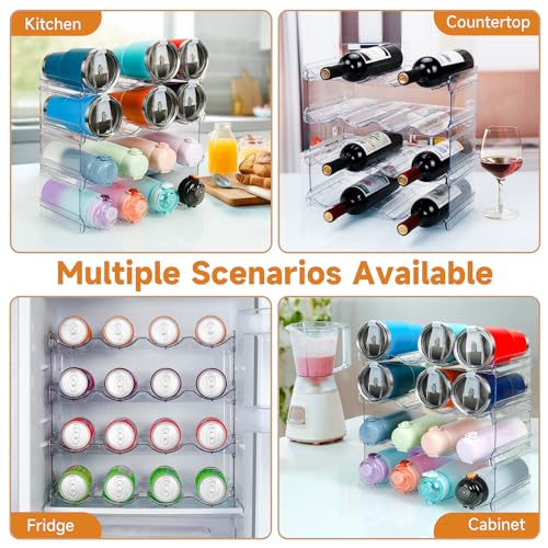 spospo Water Bottle Organizer 4 Tier Large Compartme | All Products - Image 7
