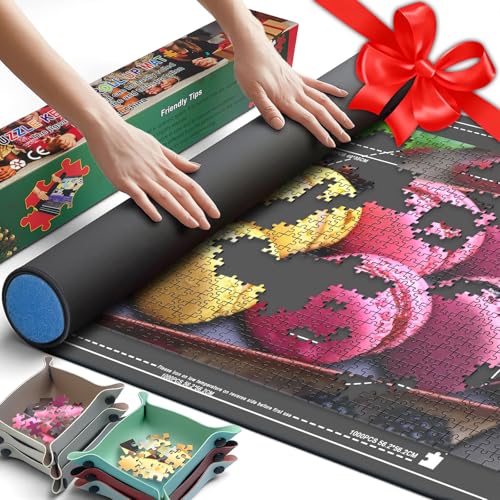 Napzy Jigsaw Puzzle Mat Roll Up Set 1500 Rubber Base Board - Image 2