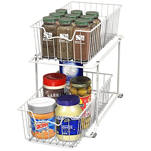 Simple Houseware 2 Tier Cabinet Wire Basket Drawer O | All Products - Image 4