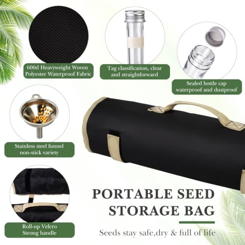 Seed Storage Organizer with 48 Reusable 38ml Bottles &160 - Image 6
