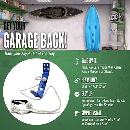 Yak-It-Up | Kayak Storage Hanging Bracket for Garage | - Image 4