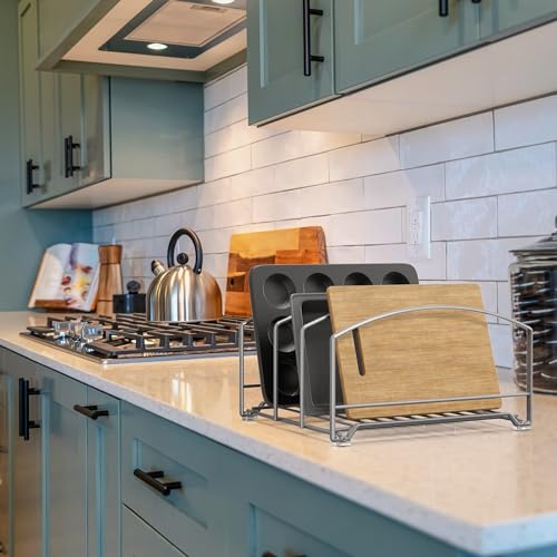 Deco Brothers Cookware Organizer Rack for Kitchen Cabinet, 3 Slot - Image 5