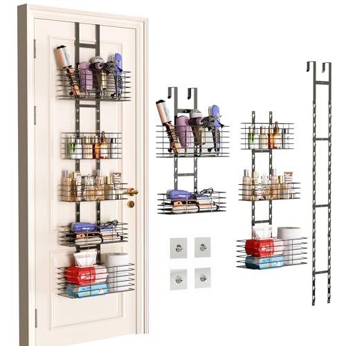 5-Tier Over The Door Organizer Bathroom - Hair Dryer - Image 2