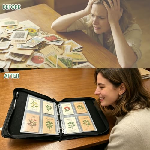 Zippered Seed Organizer Binder with 20 Pcs Seed Envelopes - Image 7