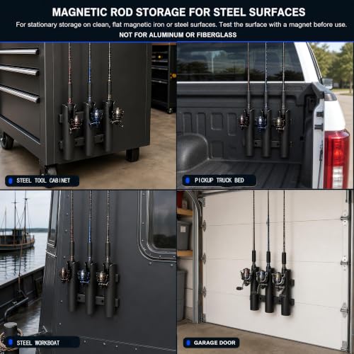 DZrudun Magnetic Fishing Rod Holder, Fishing Pole Holders - Image 4