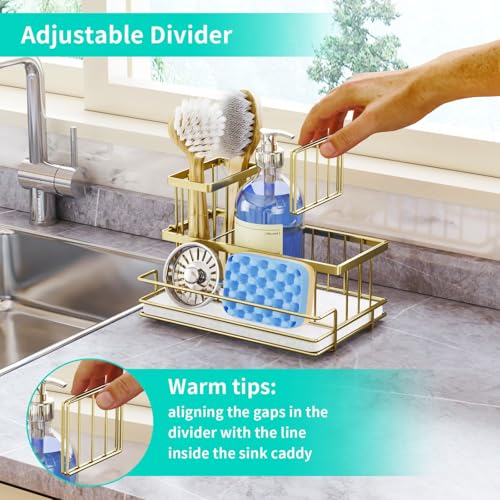 HapiRm Sink Caddy Sponge Holder - Kitchen Sink Organizer - Image 6