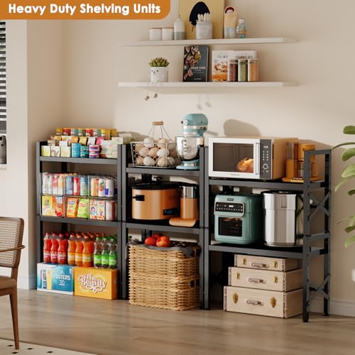 Expandable Pantry Shelves, 17-28 Inch Adjustable Kitchen - Image 5