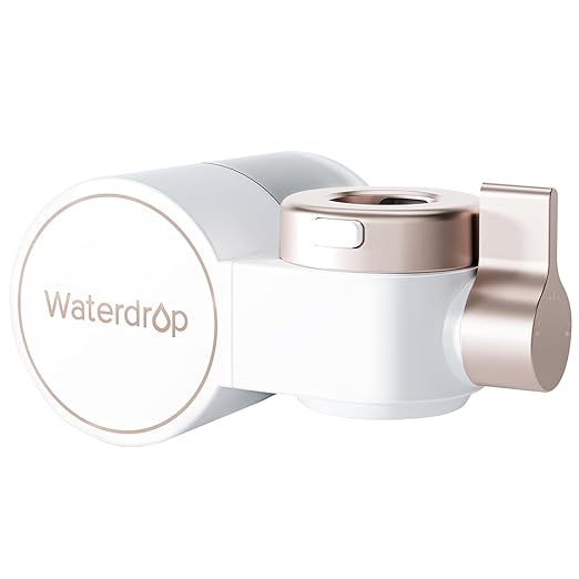 Waterdrop BFT1 Skincare Bathroom Sink Filter, Water Filter for Sink Faucet, 0.000001 mm, Reduce 99.9% Chlorine, Skin Redness & Scale Control, Water Softner, NSF Certified (1 Filter Included)