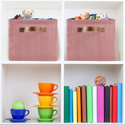 Canvas Storage Basket with Handles Collapsible Bin - Image 8