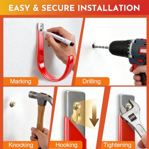 Garden Hose Holder Wall Mounted Metal Water Hose Holder - Image 5