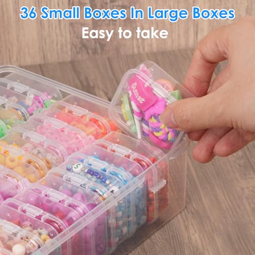 Bead Organizer Box 108 Pcs Plastic Storage Containers - Image 5