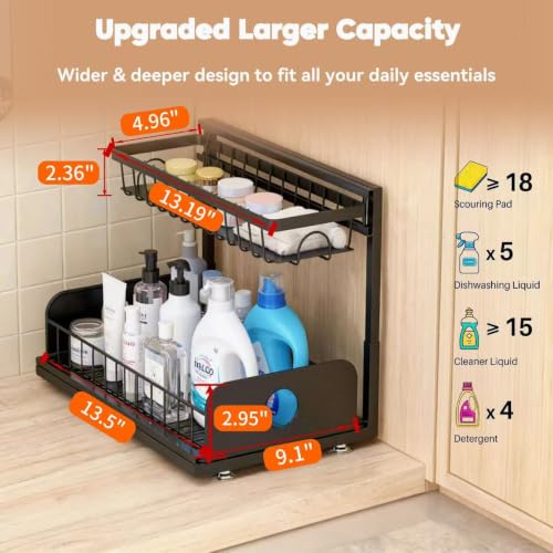 Under Sink Organizer, 1 Pack Under Kitchen Cabinet O | All Products - Image 4