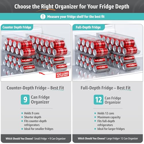 Sorbus Soda Can Organizer for Fridge & Freezer, Stac | All Products - Image 5