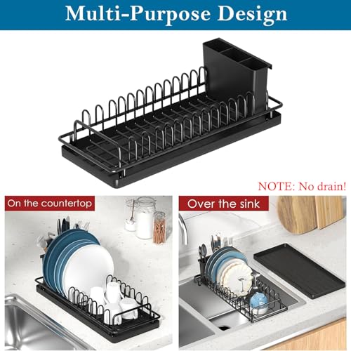 XYZLVSI Compact Small Dish Drying Rack, RV Dish Rack for Kitchen - Image 3