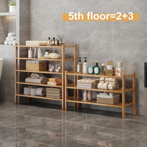Bamboo Shoe Rack Organizer for Closet and Entryway - Space-Saving - Image 6
