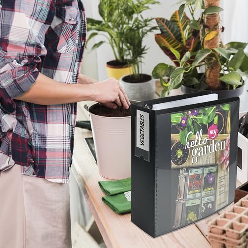 Performore Seed Storage Organizer Binder, 200 Pockets, Black - Image 3
