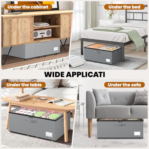 Dayacoco Under Bed Storage With Wheels,10in Underbed Storage - Image 8