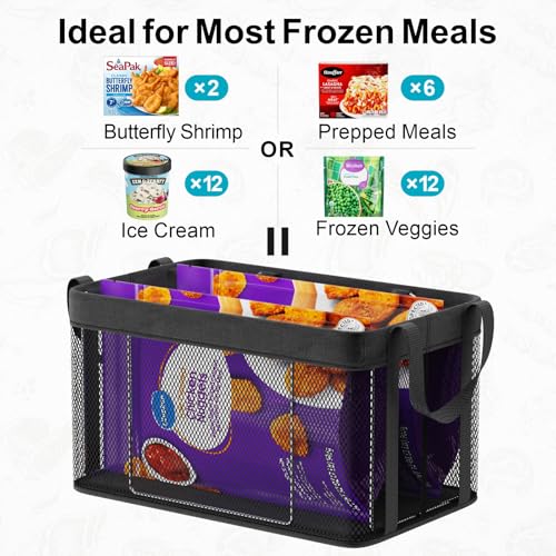 Freezer Organizer Bins - Large Baskets for 5 to 7 Cu.Ft, 3 Pack - Image 4